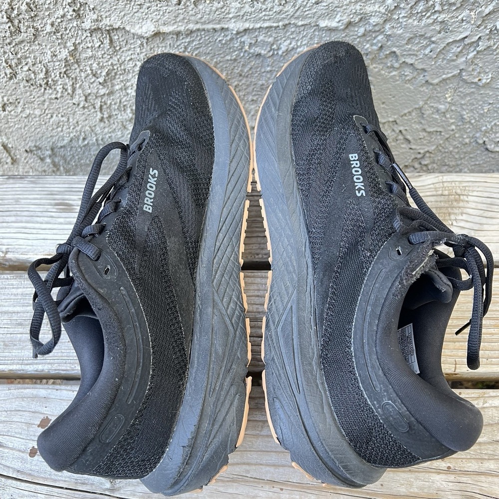 Brooks Shoes Men Size 12.5 Revel 7 Athletic Running Sneakers Black Gum Low Top - Picture 10 of 14